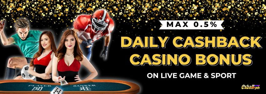 Cashback Casino Bonus 0.5% sa Live Game & Sport Cashback Casino Bonus 0.5% sa Live Game & Sport